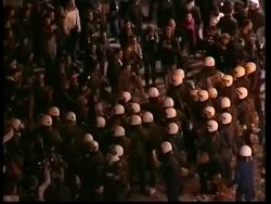 Christmas tree attacked by rioters, ADDS aftermath, damage Instructional Video