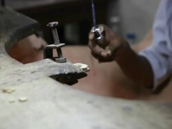 MS Jeweler  / Jaipur, Rajasthan state, India Stock Footage