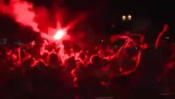 CLEAN : Lisbon explodes with joy after Portugal win Euro 2016 News Clip