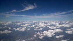 View From the Airplane Window Stock Footage