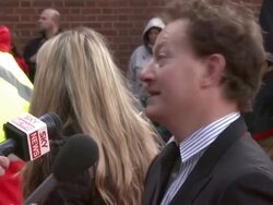 Simon Beaufoy at Salmon Fishing In The Yemen European Premiere at ODEON Kensington on April 10, 2012 in London, England. Stock Footage