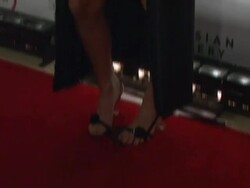 Bono and Damien Hirst Paint the Town Red For Aids In Africa - The (RED) Auction Stock Footage