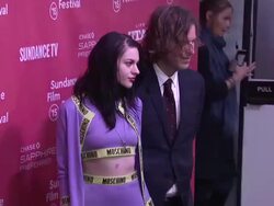 Frances Bean Cobain and Brett Morgen at 'Kurt Cobain: Montage of Heck' World Premiere - 2015 Sundance Film Festival Stock Footage