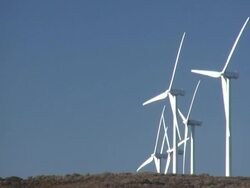 Wind Turbines Stock Footage