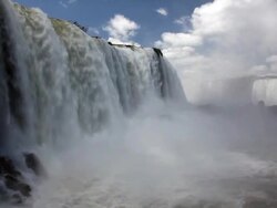 HD video of Iguazu Falls, from Brazilian side Stock Footage