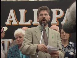 NORTHERN IRELAND: BELFAST: SINN FEIN RALLY News Clip