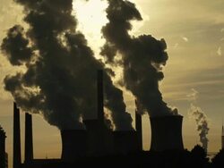 HD Coal Power Plant in the Backlight (4:2:2@100 Mb/s) Stock Footage