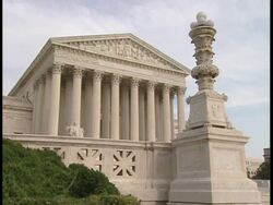 MS, USA, Washington, D.C. Supreme Court building Stock Footage