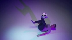 young male soccer freestyler juggling a ball on his brines Stock Footage
