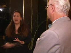 Manolo Blahnik & Mary Katrantzou at the Dorchester Collection Fashion Prize at London England. (Footage by WireImage Video/GettyImages) Stock Footage