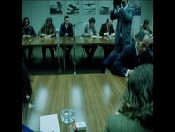 LIB 30-10-72 DR CULHLMANN HOLDS A PRESS CONFERENCE ABOUT LUFTHANSA News Clip