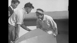 Anne Morrow Lindbergh flies glider in Lebec, CA News Clip