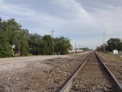 WS Railway track / New Orleans, United States Stock Footage