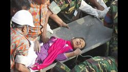 CLEAN : Miracle survivor pulled from Bangladesh News Clip
