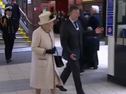 Royals visit Baker Street tube station News Clip