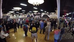 Wide Angle Of Entire Donald Trump Speech Showing Audience And Crowd Interactions And Reactions Pt.27 Stock Footage