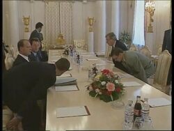 RUSSIA: RUSSIAN &amp; GERMAN FOREIGN MINISTERS PRESS CONFERENCE News Clip