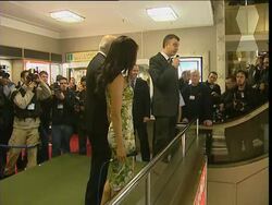 Actress Lucy Liu opens the traditional annual Harrods sale News Clip
