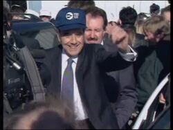 USA: BOB DOLE STILL LEADS IOWA CAUCUSES OPINION POLLS News Clip