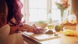 Chopping Vegetables 5 Stock Footage