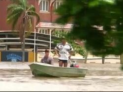 Brisbane stricken by Flood Waters News Clip