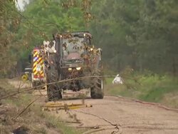 Firefighters Tackling Woodland Fires News Clip