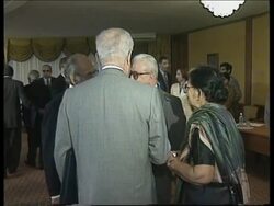 RUSSIA: IRAQI DEPUTY PM TARIQ AZIZ NEWS CONFERENCE News Clip