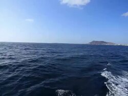 Sailing on Ocean with Boat, HD Video Stock Footage