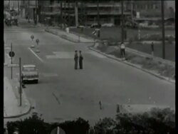 Berlin Wall being built Stock Footage