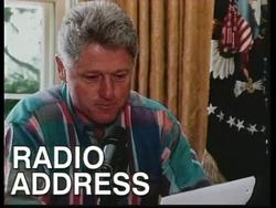 USA: PRESIDENT CLINTON GUARANTEES REGULAR CANCER SCREENINGS News Clip