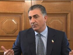 Intv with son of former Shah of Iran, demos, analyst News Clip