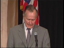 Former presidents Bush and Clinton speak at tsunami fundraiser News Clip