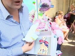 INTERVIEW - Bertrand Deilasser on the royal baby Stock Footage