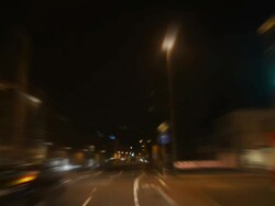 HD City night drive time lapse Stock Footage