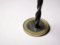 Financial Crisis and Euro Stock Footage