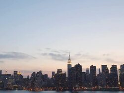 NYC Skyline Time lapse Stock Footage