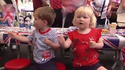 Street parties across the UK join in with the Queen's 90th birthday celebrations News Clip