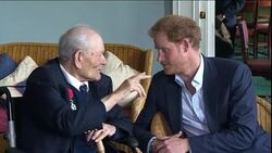 Prince Harry attends reception for Normandy Veterans in Portsmouth News Clip