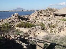Mozia (Motya), the tofet (sanctuary) Stock Footage