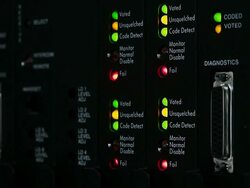 TRUNK Radio LED status flashing Stock Footage