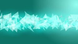 Space blue green background particles animation Stock Footage