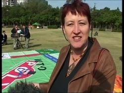 Protests with mock trial, spoof game, Koreans, NGOs News Clip