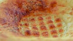 freshly baked pita bread, close up Stock Footage