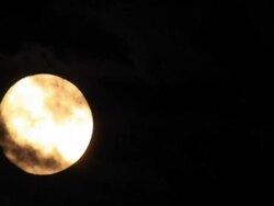 Mystery moon at midnight time lapse Stock Footage