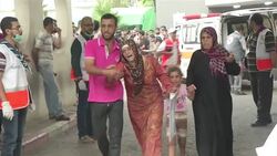 Israeli tanks at Gaza border, wounded rushed to Shifa hospital, smoke over Gaza City News Clip