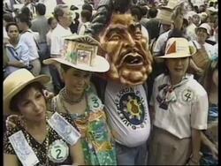 PHILIPPINES: ESTRADA ADDRESSES MEDIA News Clip