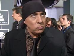 INTERVIEW: Steven Van Zandt on working with Bruce Springsteen, and on Whitney Houston at 54th Annual GRAMMY Awards - Arrivals on 2/12/12 in Los Angeles, CA Stock Footage