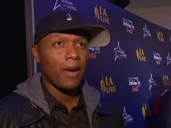 INTERVIEW: Javier Colon on performing at the L.A. Live Holiday Tree Lighting Stock Footage