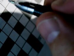 Crossword problem     GA CO WO Stock Footage