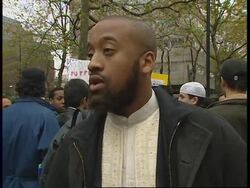 UK: LONDON: MUSLIMS PROTEST AGAINST WESTERN INVOLVEMENT IN IRAQ News Clip